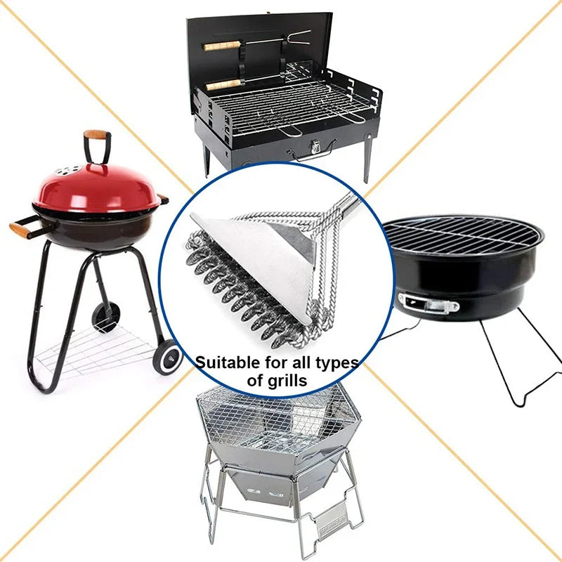 Grill Brush Scraper BBQ Cleaner Perfect Tools All Types Including