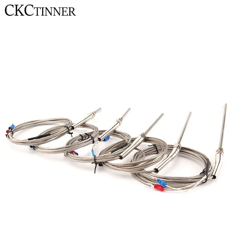 PT100 Thermocouple M8 Temperature Sensor Probe -200–600°C
