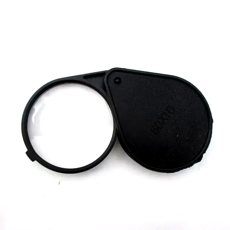 10X Foldable Pocket Magnifier – 60mm Jewelry Loupe Glass