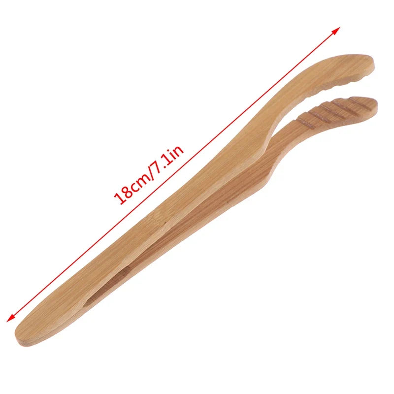 Bamboo Tea Tongs – Food Clips for Toast, Bagel & Sugar