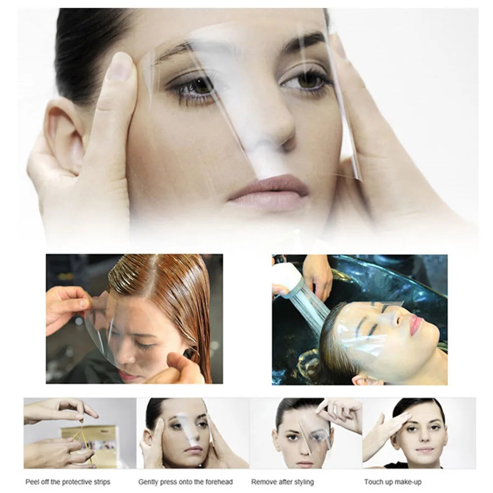 50-Pack Disposable Face Shields for Hair Cutting & Salon