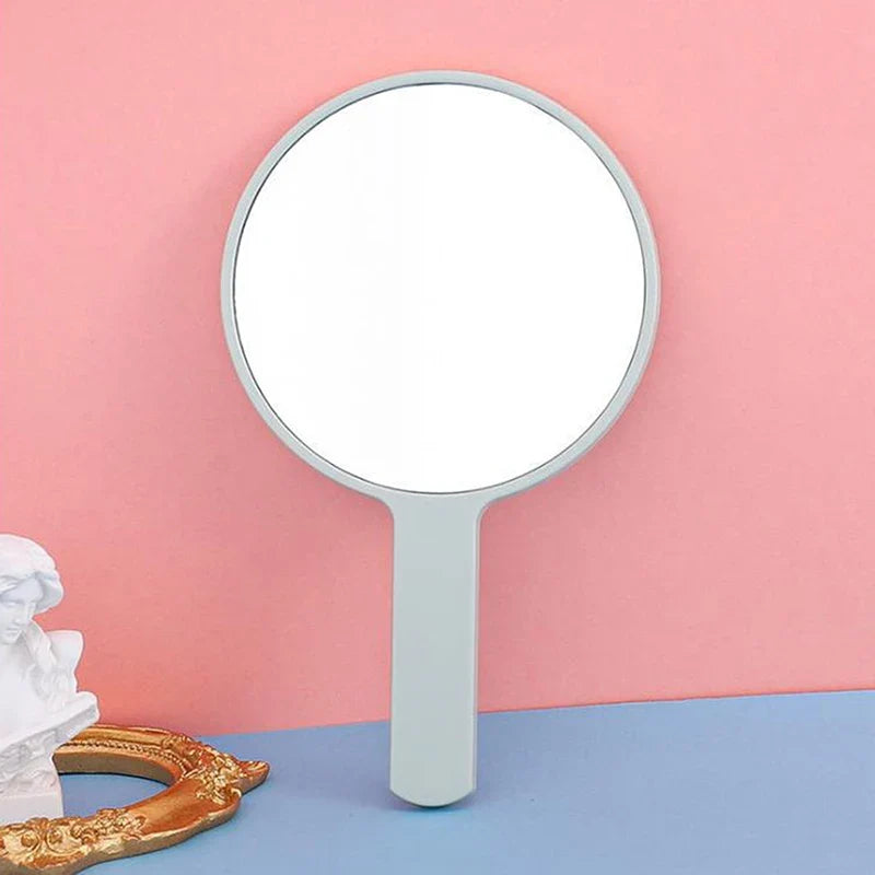 Handheld Round Makeup Mirror | Portable Vanity Mirror Gift