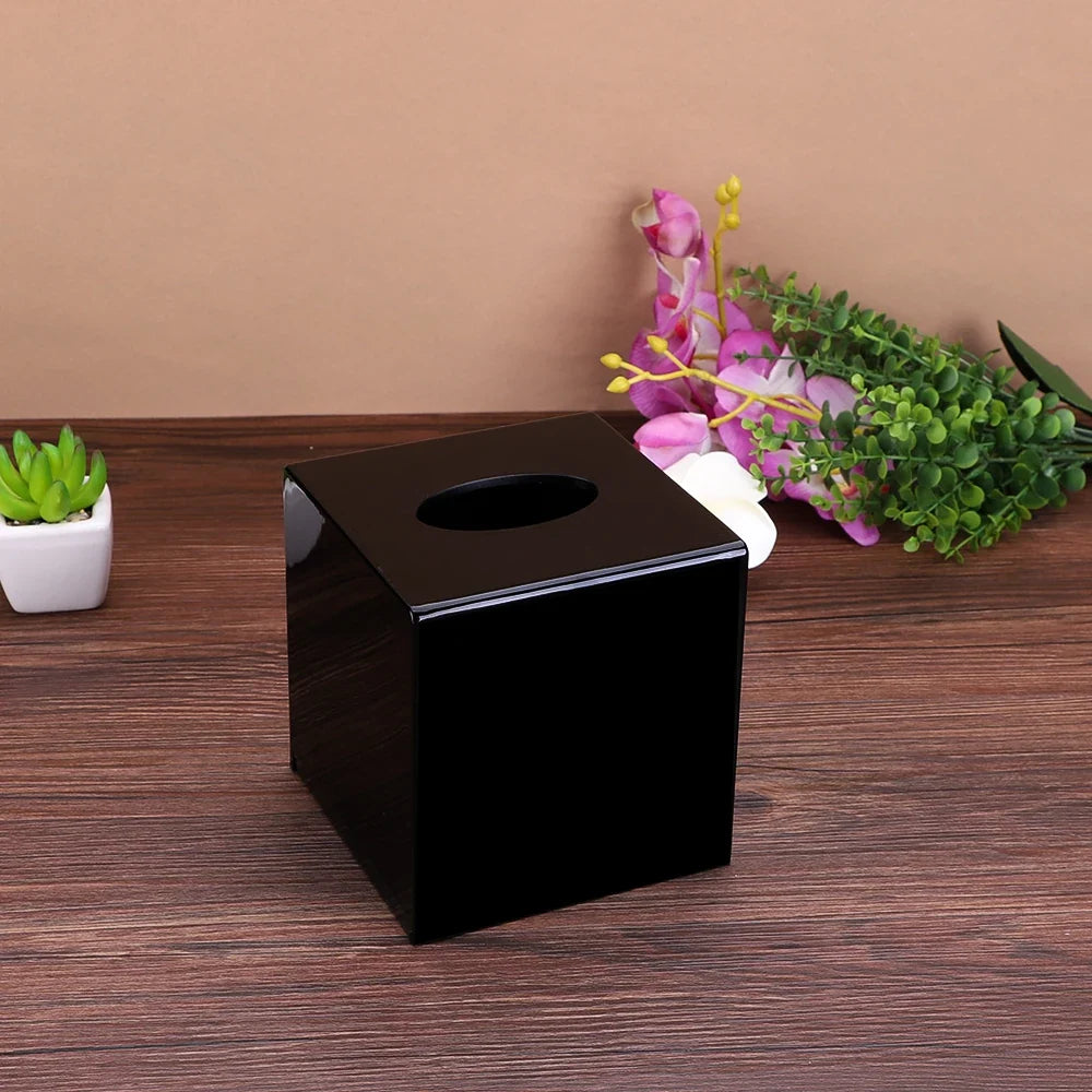 Modern Acrylic Tissue Box Cover | Holder & Dispenser