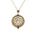 Vintage Magnifying Glass Necklace Pendant – 2.5X Metal Chain
