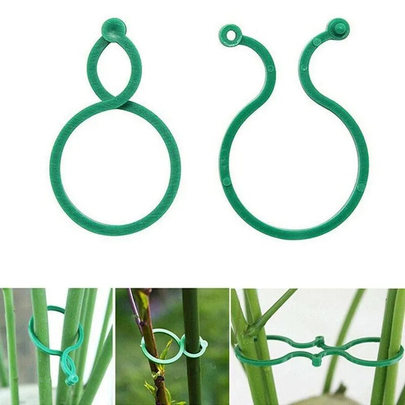 Garden Plant Support Clips for Tomato & Vine – 50/100 Pack