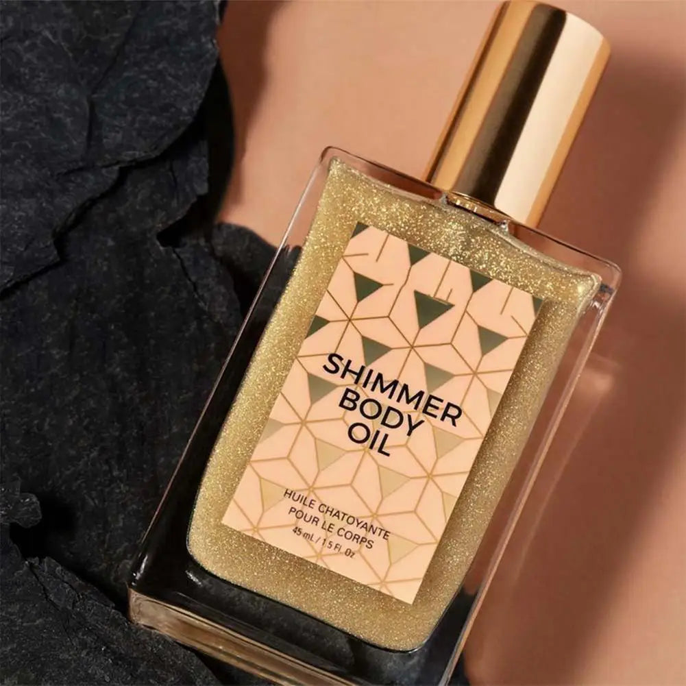 Liquid Shimmer Highlighter Oil – Face & Body Glow Makeup 45ml