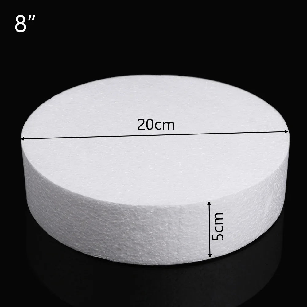 4 6 8 DIY Practice Heart Shaped Model Cake Foam Mold Polystyrene