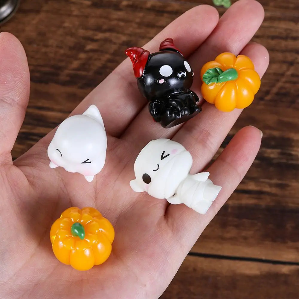 Halloween Pumpkin Ghost Vampire Micro Landscape Resin Craft Mini