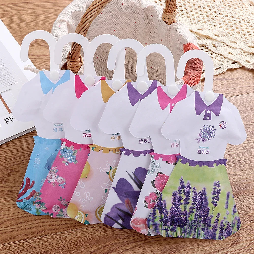 Natural Fragrances Hanging Spices Bag Wardrobe Deodorizing Paper