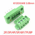 5sets KF2EDGWB 5 08 2 3 4 6 7 8 9 10 12Pin Wall Terminal Plug Pitch