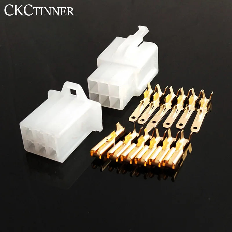 2.8mm Automotive Connector Kit – 5 Sets Male & Female Terminals
