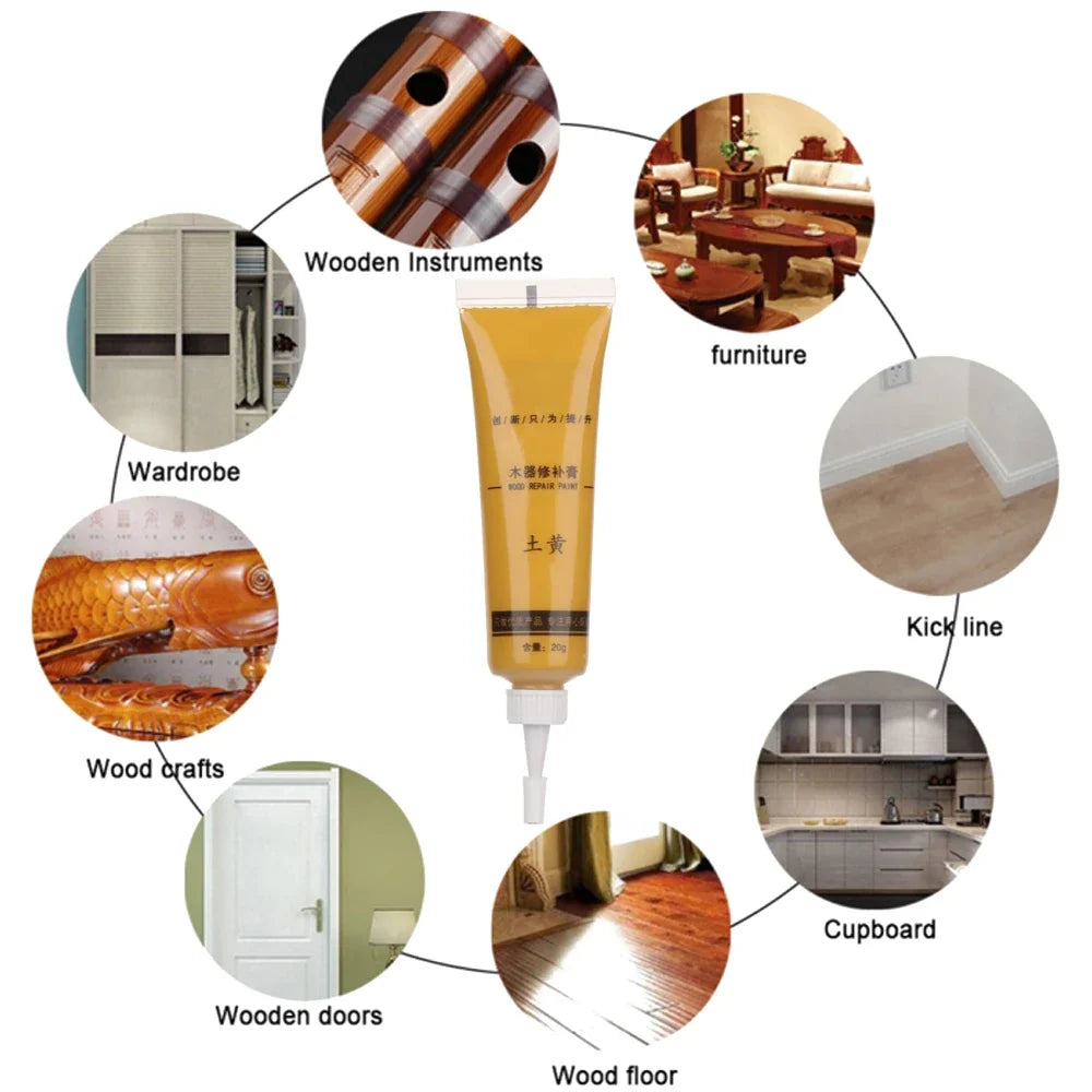 Marker Pen Cream Wax Repair Polymer Resin DIY Wood Cratch Filler