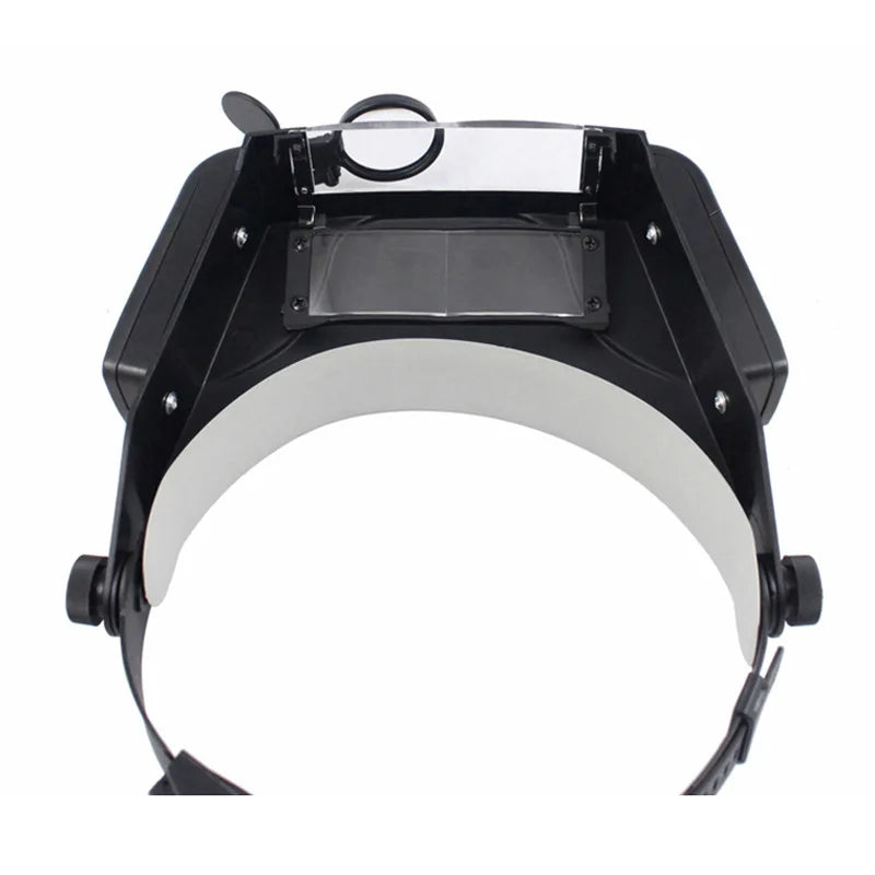 Head-Mounted Magnifying Loupe with LED – 4 Lenses 1.5X–11X
