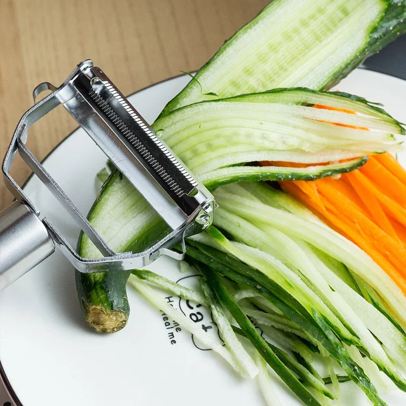 KEMORELA Stainless Steel Vegetable Peeler & Julienne Grater