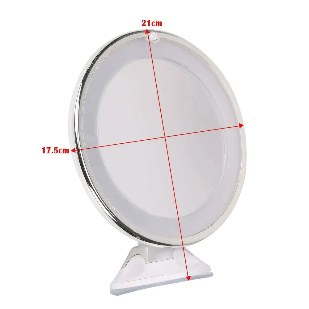 LED Lighted Makeup Mirror – 10x Magnifying & Double-Sided