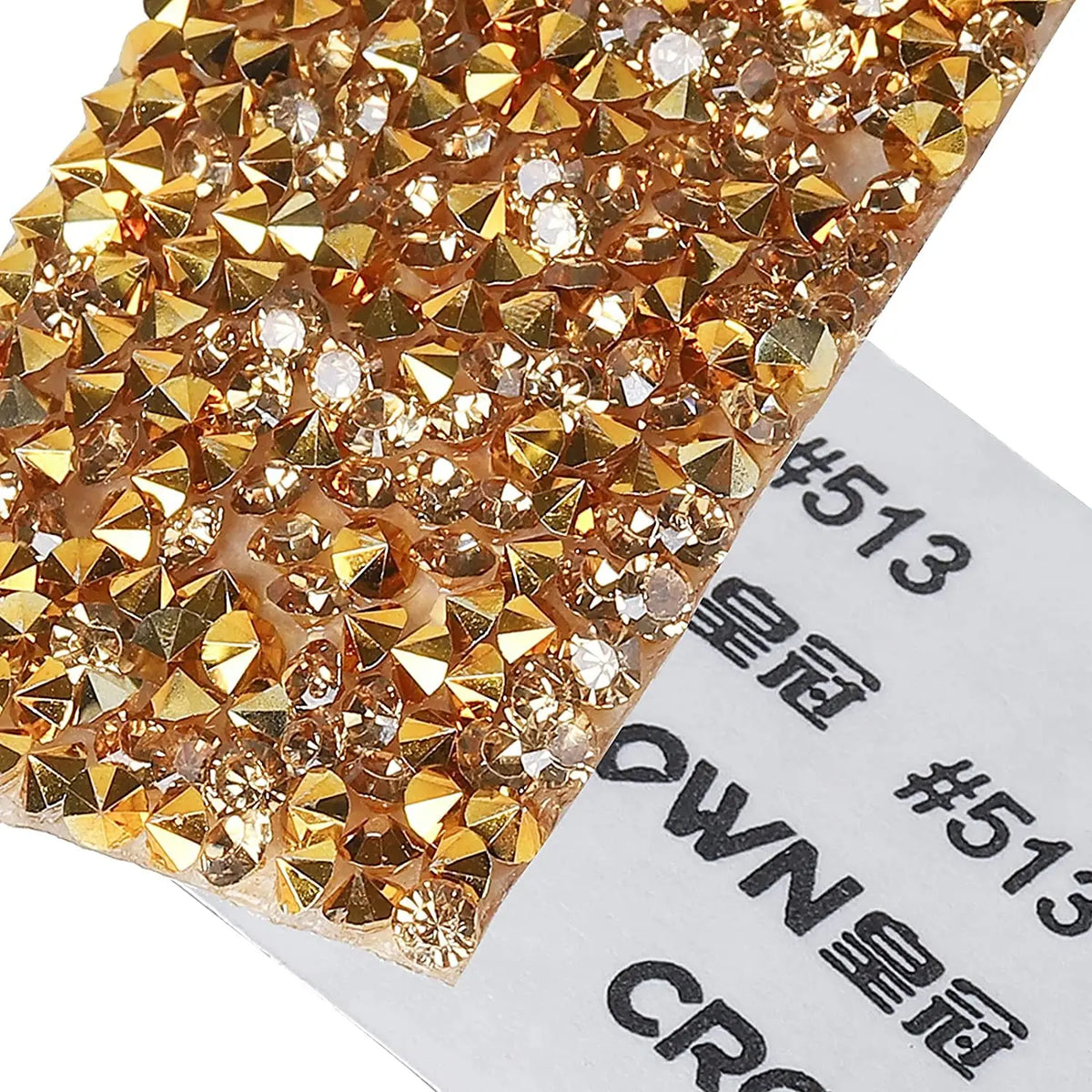 1 Yard Self-adhesive Gold Crystal Rhinestone Tape Trim Applicator DIY