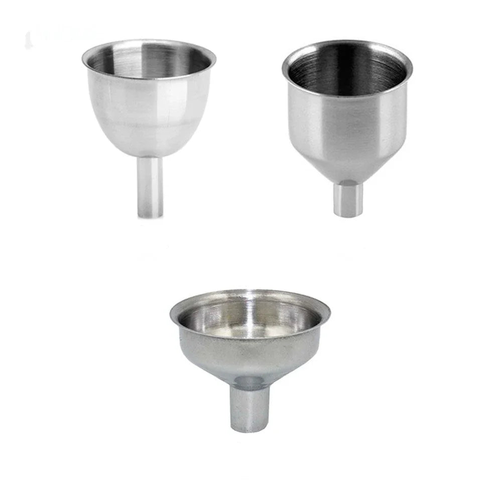 1 Mini Kitchen Liquid Dump Tool Stainless Steel Funnel Bar Wine Small