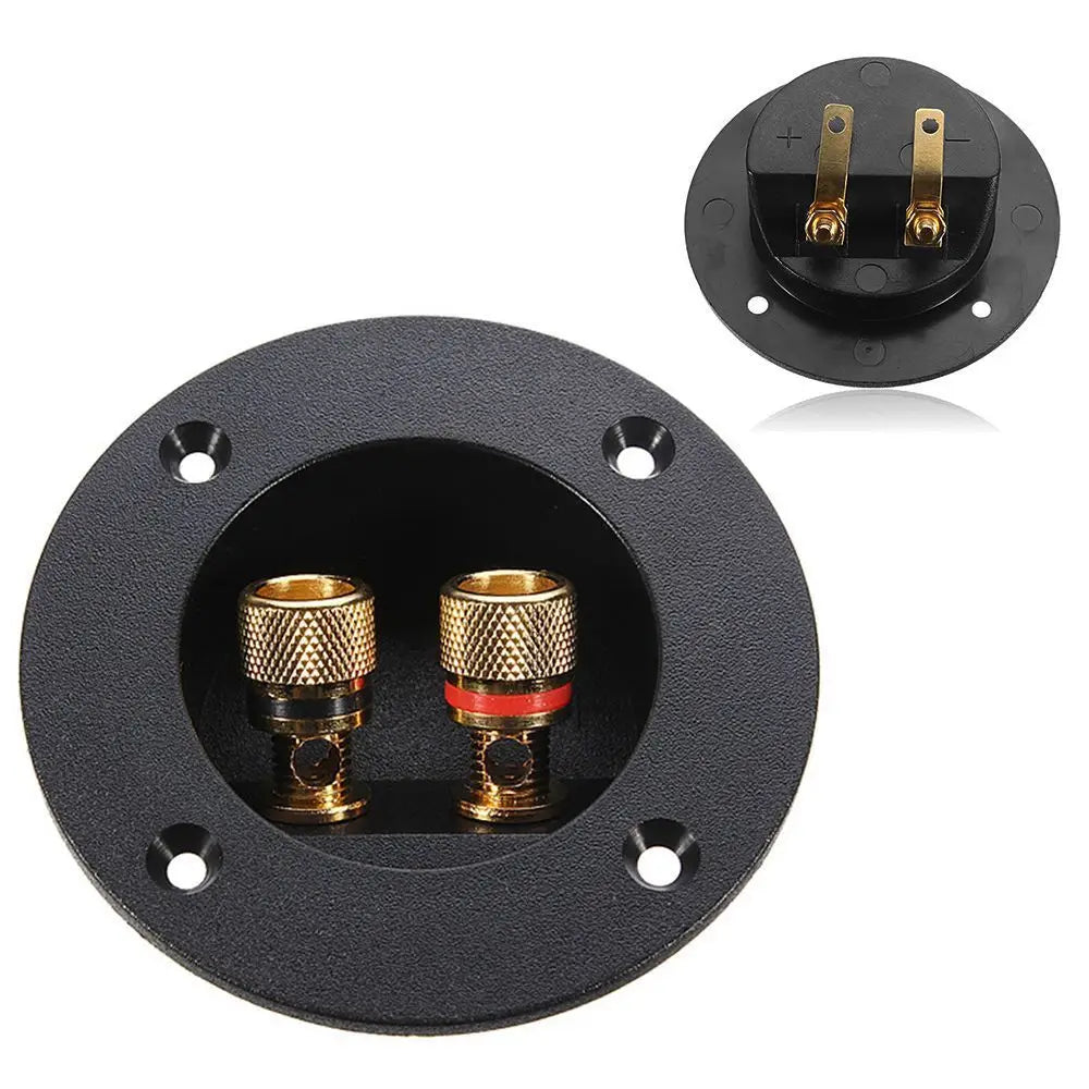 Professional Speaker Box Rear Back Panel Wiring Terminal Plug Round