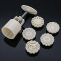 5-Pc Sakura Cherry Blossom Cookie Cutter & Fondant Mold Set