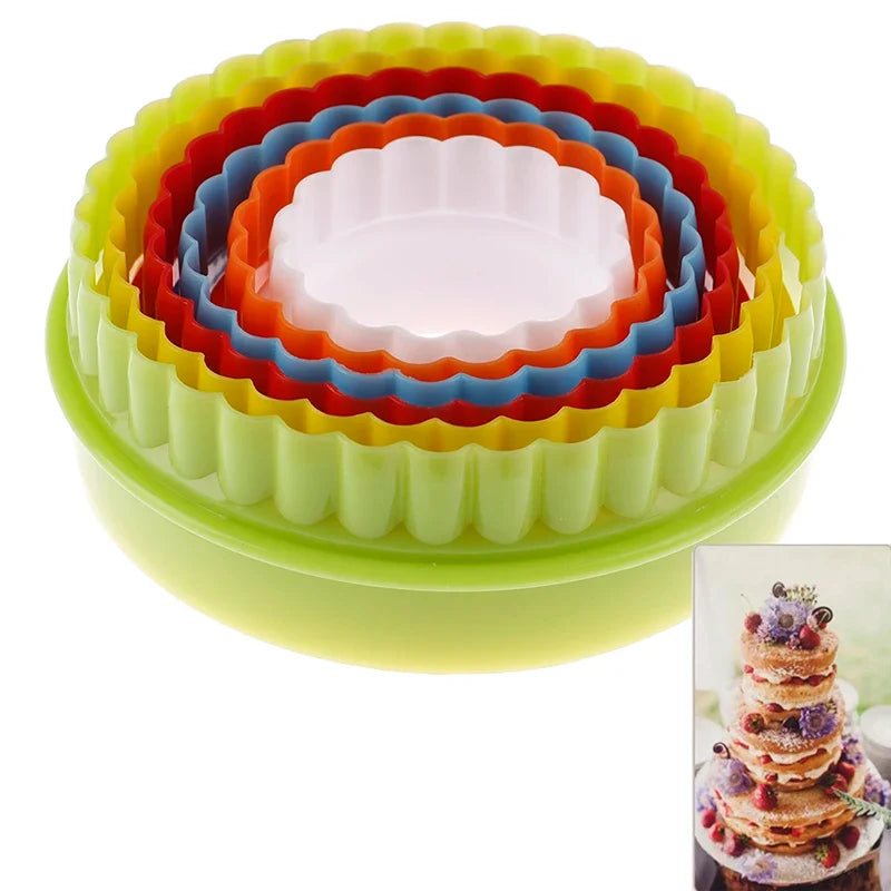 6-Piece Dough Cutter Set – Round & Flower Dumpling Pastry Tools