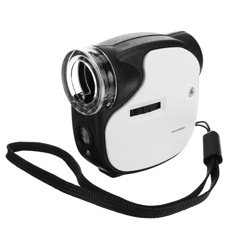 55X Pocket Microscope with LED & UV Light – Foldable