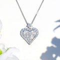 Huitan Heart CZ Pendant Necklace – Women's Gift Jewelry