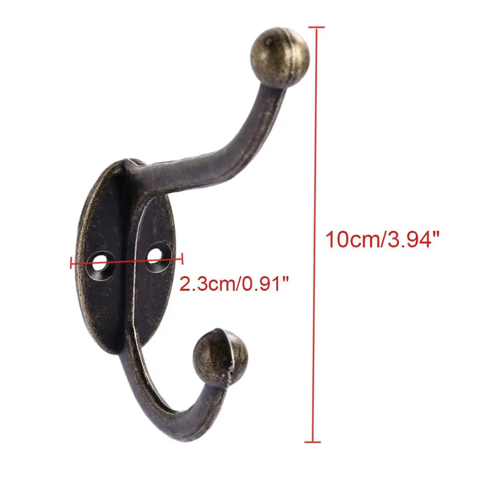 Vintage Bronze Wall Hook Coat Bag Towel Hat Hanger Robe Hanging Hooks