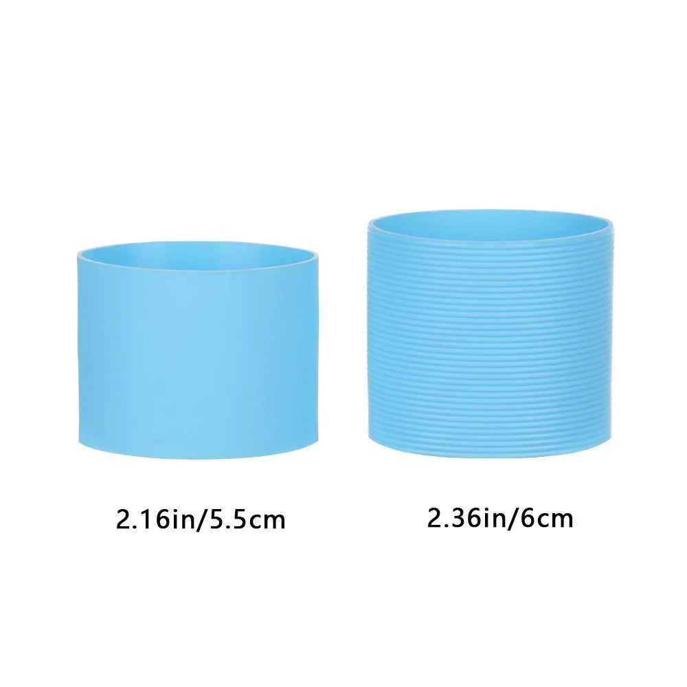 Silicone Non-slip Mug Sleeve Glass Bottle Cover Cup Heat Insulation