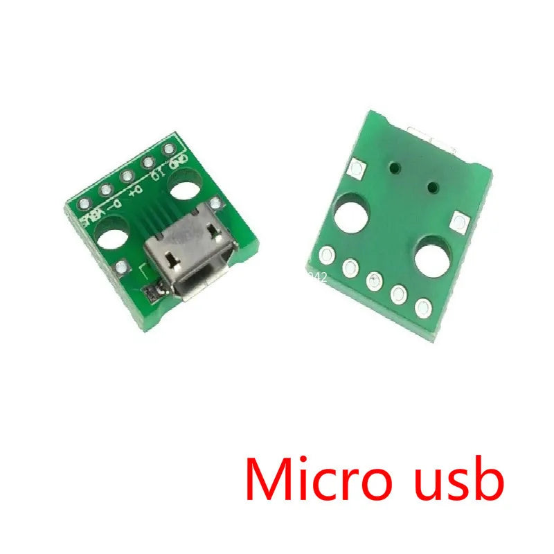 USB Adapter PCB DIY DIP Breadboard Modules M F B Mini Micro Connectors