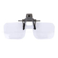 2x Clip-On Flip-Up Magnifying Glasses – Eyeglass Loupe
