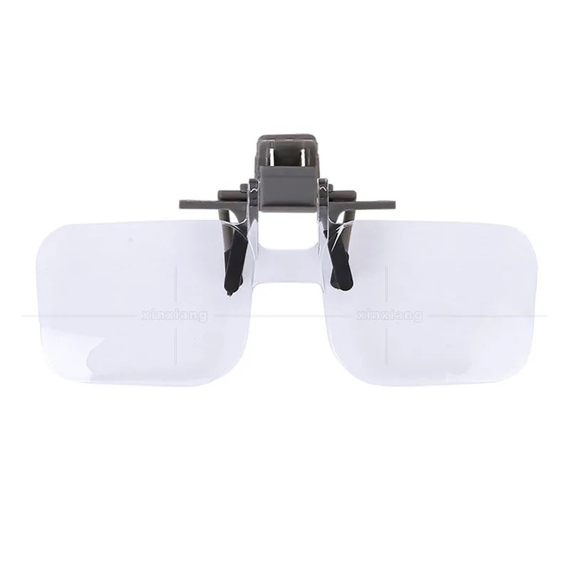 2x Clip-On Flip-Up Magnifying Glasses – Eyeglass Loupe