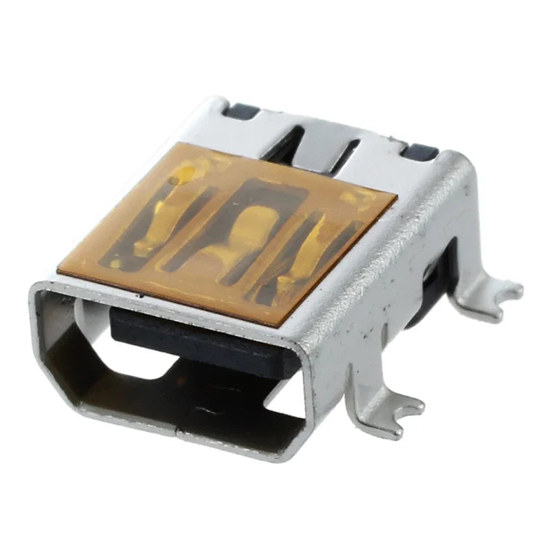 Female Mini USB B 10 Pin SMT SMD Mount Jack Connector Port Flat Mouth