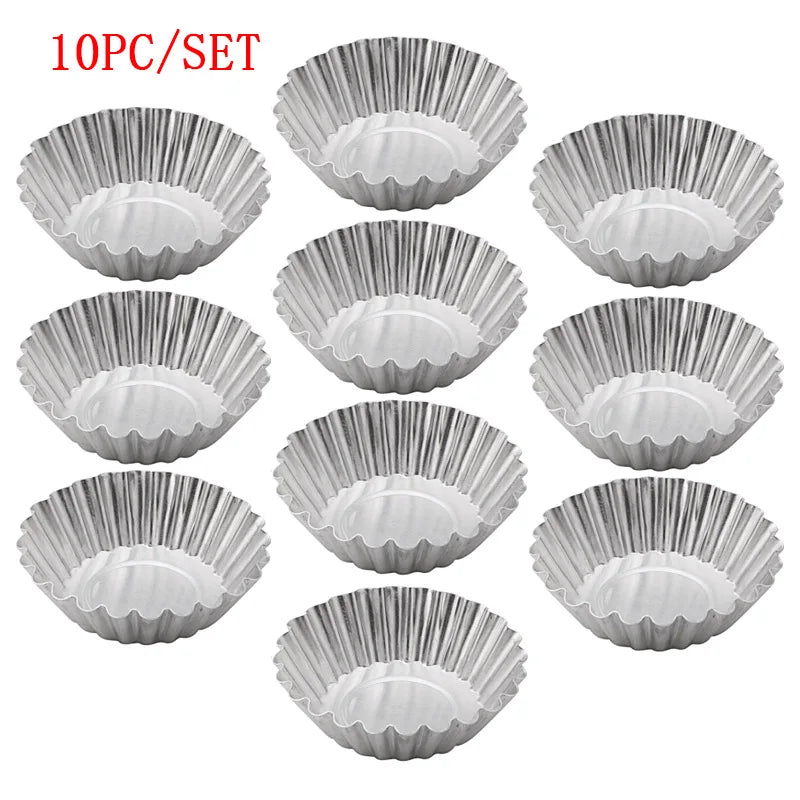20-Pc Chrysanthemum Aluminium Tart & Cookie Baking Molds 7cm