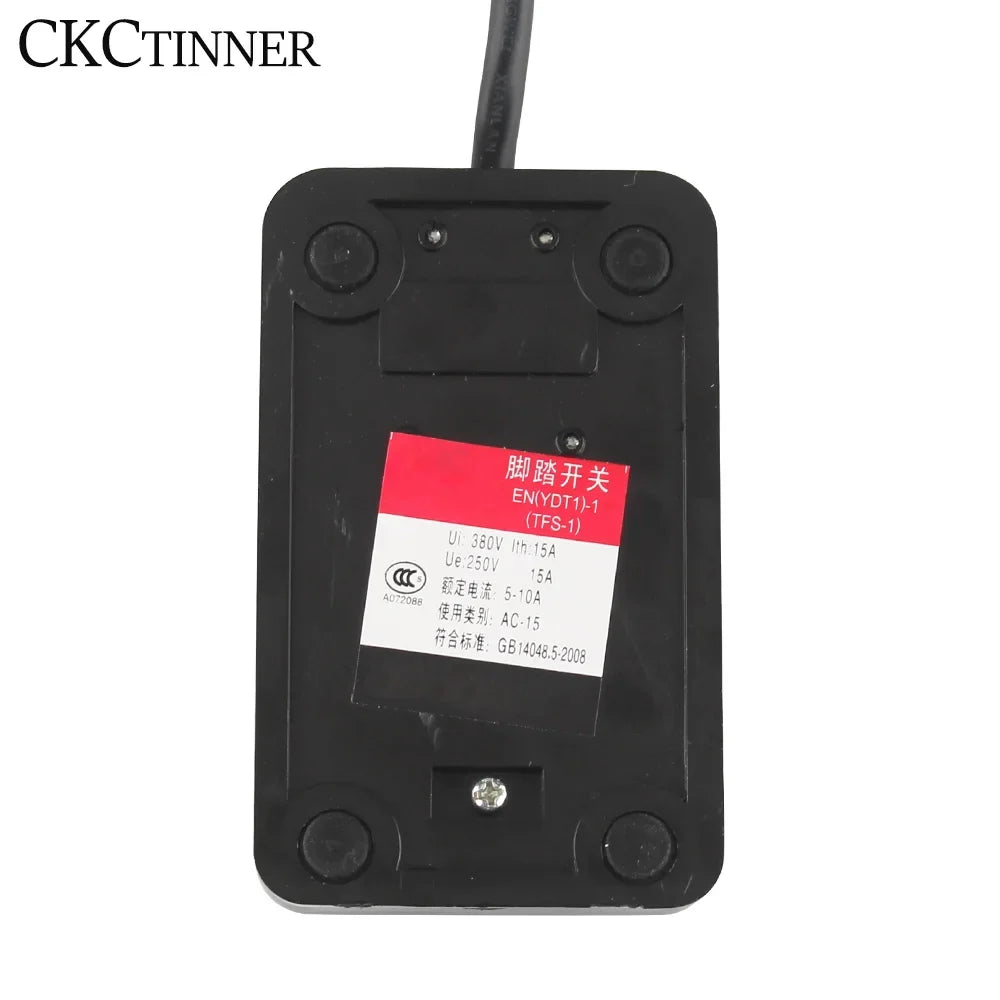SPDT Momentary Foot Pedal Switch 1NO 1NC AC250V 10A | TFS-1