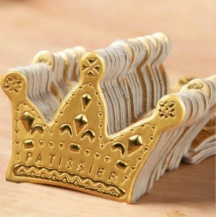 Lot Gold Princess Crown Cake Topper Favors Party Cupcake Picks