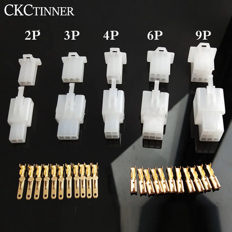 2.8mm Automotive Connector Kit – 5 Sets Male & Female Terminals