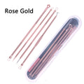 4-Piece Blackhead Extractor Tool Set | Stainless Steel Pore Cleaner