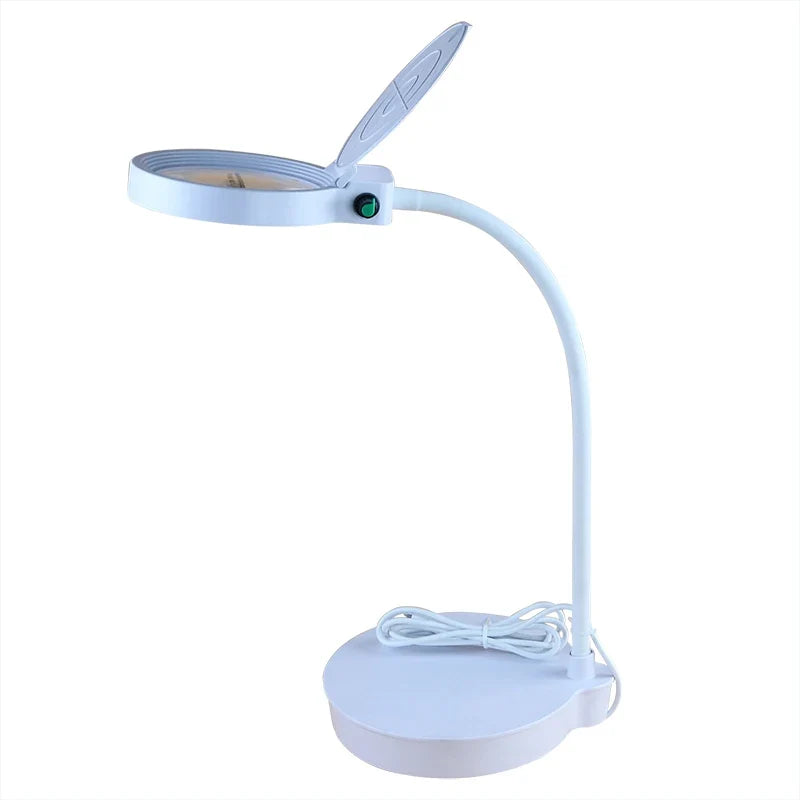 USB Rechargeable Desktop Magnifier 3X/10X with LED Light