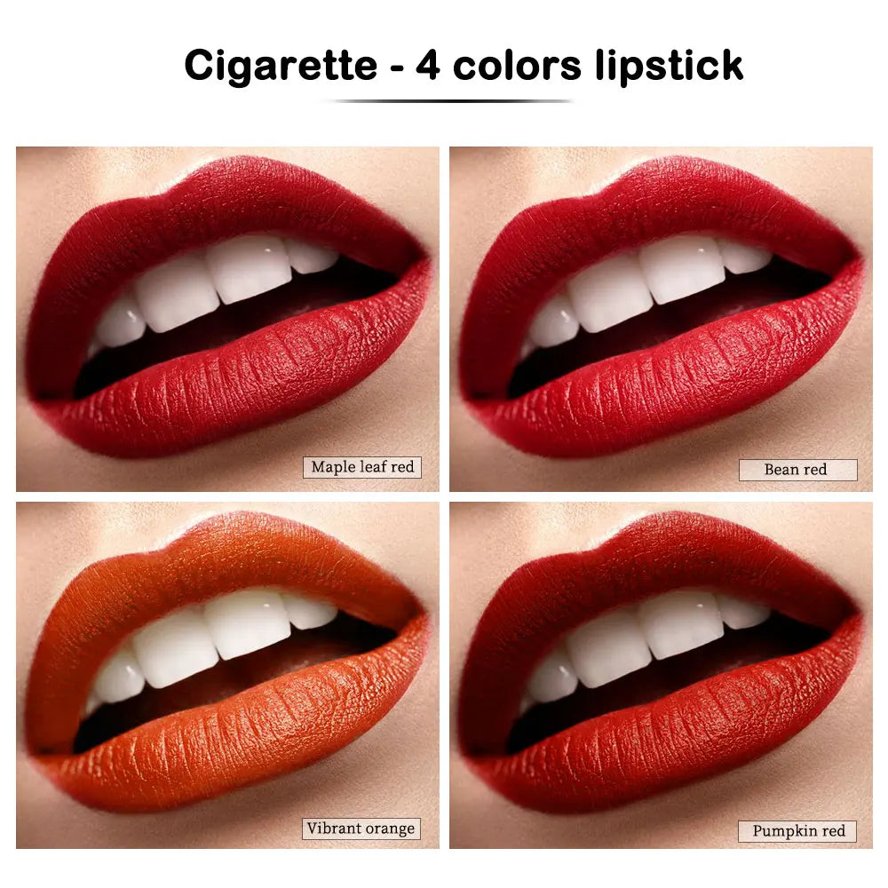 ibcccndc 4-Piece Matte Lipstick Set – Waterproof Long-Lasting