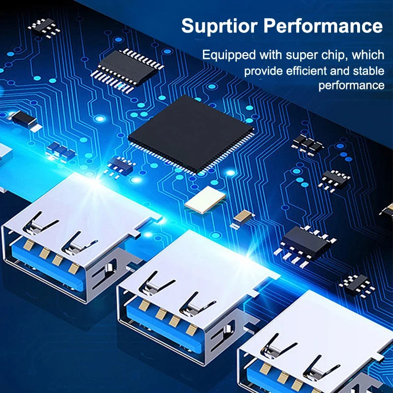 USB-C Hub 4-Port USB 3.0 Splitter Adapter OTG | MacBook & PC