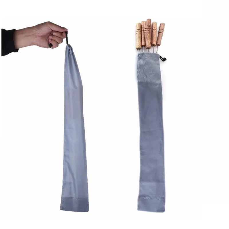 Oxford BBQ Skewer Storage Bag – Portable Roll-Up Grill Bag