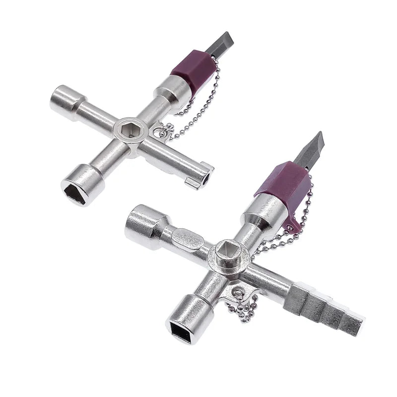 5-in-1 Triangle Wrench Cross Key – Universal Cabinet Tool