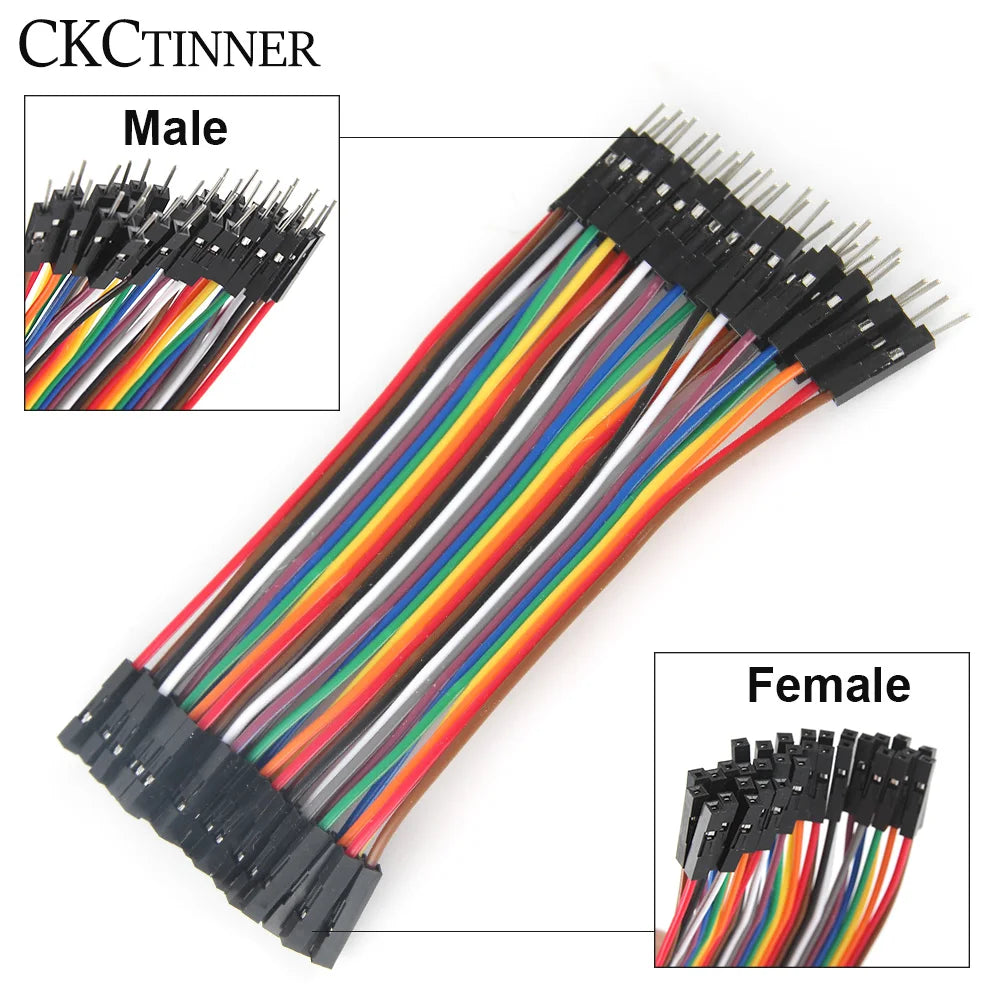 40-Pin Dupont Jumper Wires M/M M/F F/F – PCB & Arduino DIY