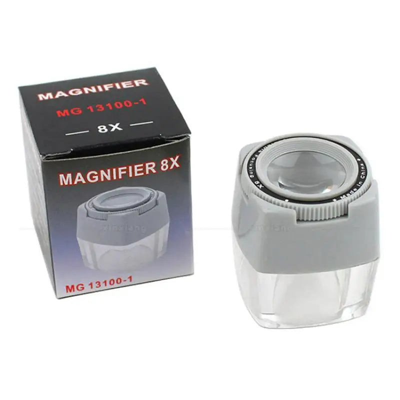 8X Desktop Cylinder Magnifying Glass – Adjustable Focus Loupe