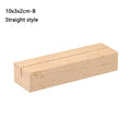 Picture Frame Base Desk Card Natural Wooden Notes Clips Photo Holder