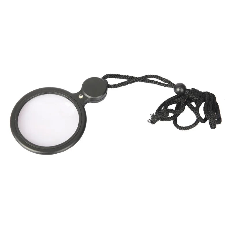 Handheld Magnifier with LED Light – 4X 8X Double Lens Loupe