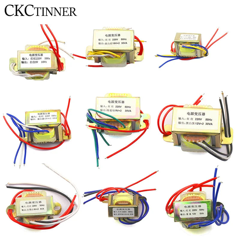 EI66 Power Transformer 220V to 9V 12V 15V 24V | 3W–30W