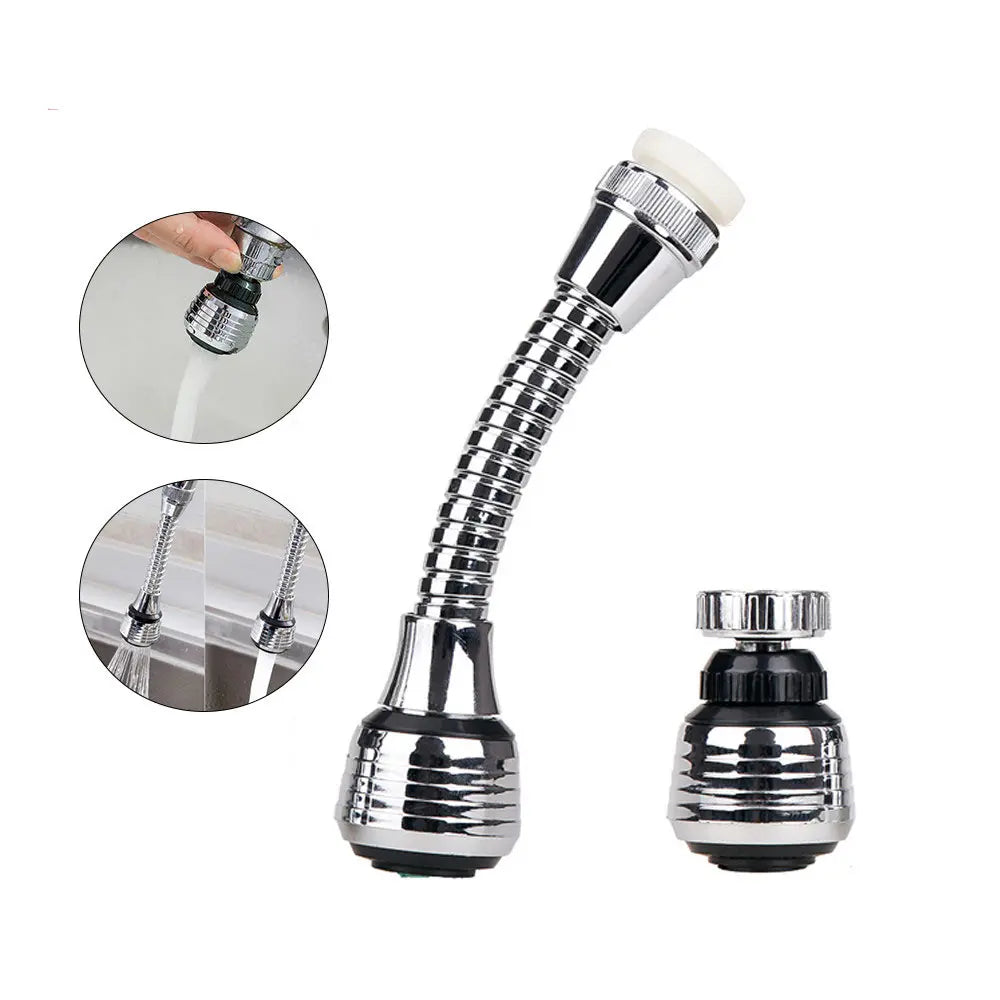 360 Degree Swivel Kitchen Faucet Aerator Clean Adjustable Dual Mode