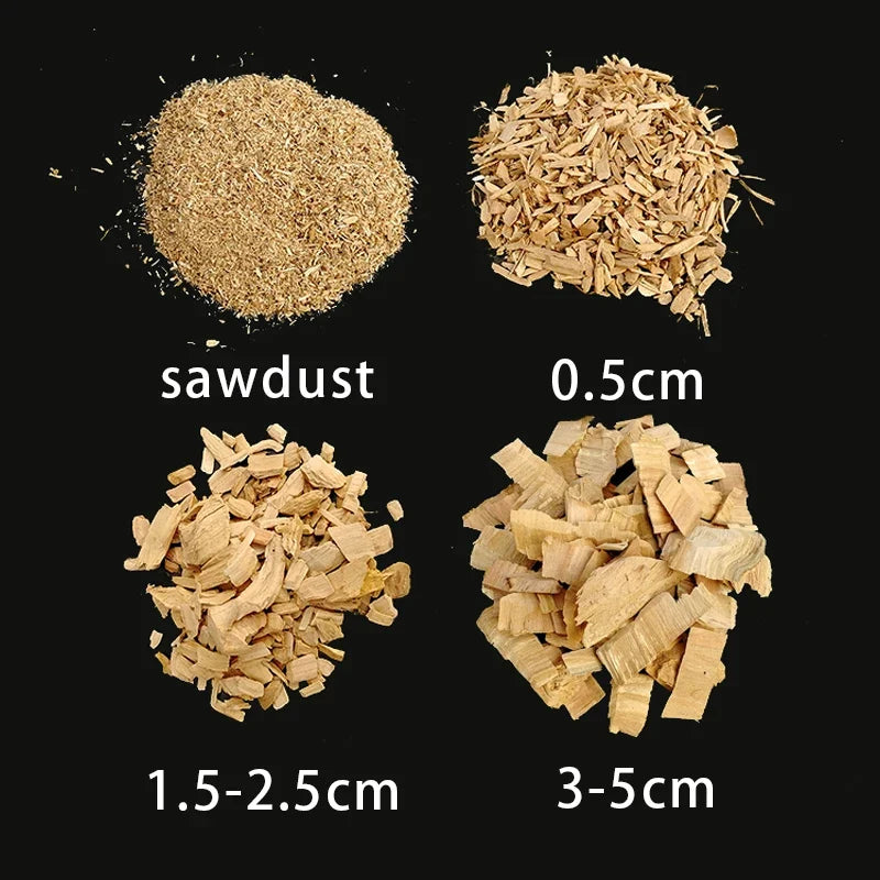 BBQ Wood Chips Apple Oak Cherry Smoking Chips 125g–500g
