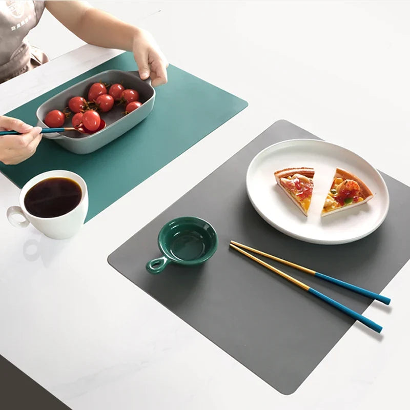 Silicone Waterproof Placemat Table Mat Heat Insulation Anti-skidding